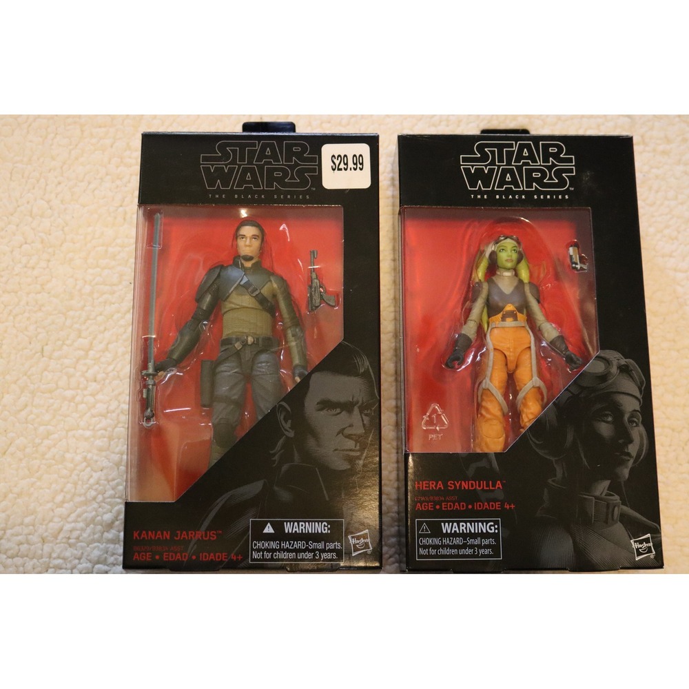 Star Wars The Black Series Kanan Jarrus 19 & Hera Syndulla 6 Inch Figures NIB